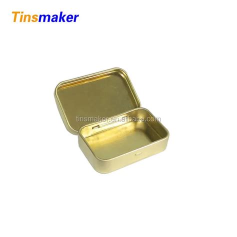 metallic gold gift boxes|metal tin box with lid.